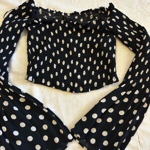 Stylish Black and White Women's Top